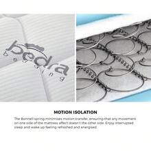 SUN YEE Bed Frame Double Size Gas Lift Boucle Beds With Mattress Set - White - View 5