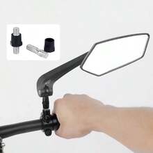 Mountain Bike Rearview Mirror, Foldable Bicycle Flat Reflective Mirror, 360 Degree Rotatable Rear View Mirror With Adjustable Tilt Angle, High-Definition, Includes Installation Tool, Cycling Accessory - Multicolor - View 7