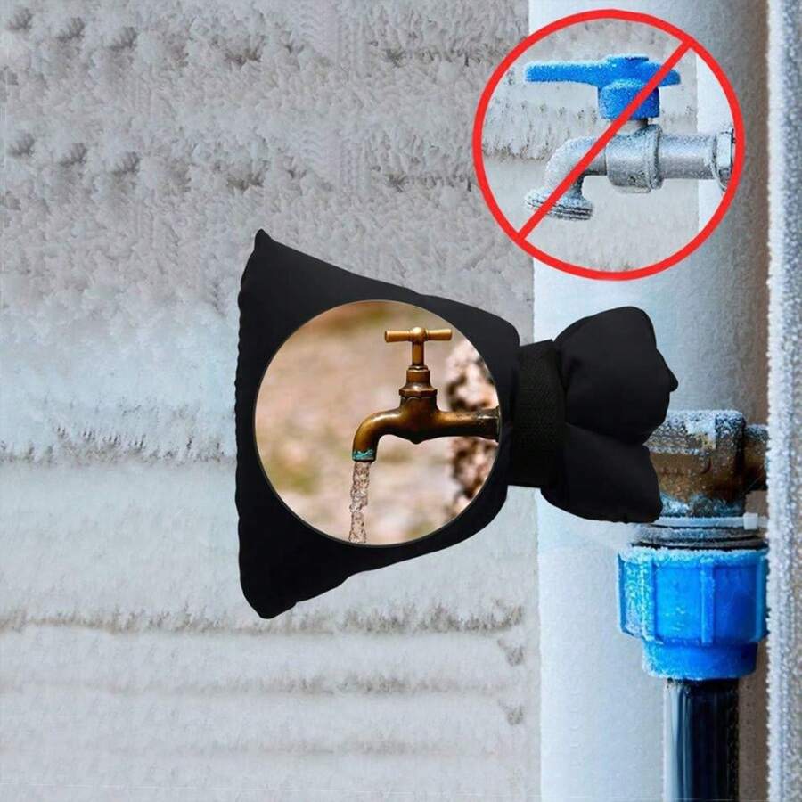 1 Stück Frostschutz-Isolationsabdeckung für Außenwasserhähne, Winterschutz-Isolationsjacke für Außenwasserleitungen