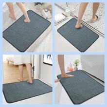 Antideslizante Tapete para Bao, Ultra Absorbente de Secado Rpido Lavable para Ducha y Cuarto de Recmara Regadera Dormitorio Cocina Pasillo Azul, 40x60cm - Gris Oscuro - Ver 8