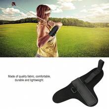Golf Wrist Swingtrainer, Fabric Golf Wrist Corrector, para un ajuste adecuado, y se adapta a la mayoría de las personas para principiantes de golf de golf - Negro - Ver 8