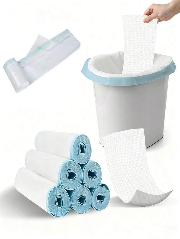 20pcs/40pcs Adult Disposable Waterproof Toilet Liners, Leak-Proof Bedpan Bags, Portable Commode Liners For Home & Outdoor Use, No Cleaning Required