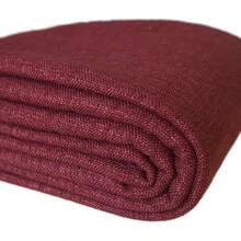 TinaKim Water-Resistant Slub Burlap Upholstery Fabric By Yard - Heavy-Duty Linen-Like Cloth For Sofa, Chair & Car Seat Covers, 54" Wide, Indoor/Outdoor Use (16 Dark Grey, 2 Yard)