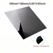 Placa de Reflexão Fotográfica de Acrílico Espelhado Preto - Superfície Brilhante e Durável para Fotografia de Produtos/Retratos/Vídeos e Transmissão Ao Vivo