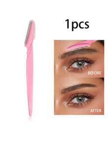 50/30/12/5/1 Pcs Eyebrow Trimmer Set, Black & Pink Jar Eyebrow Trimmer, Exfoliating Tool, Facial & Body Hair Trimmer, Long Handle Eyebrow Shaper, Depilation Tool, Body Hair Trimmer And Facial Eyebrow Trimmer Set With Precision Protective Cover Long Blade, Suitable For Women Travel Eyebrow, Eyebrow/Facial Hair, Eyebrow Trimmer, Unisex - Multicolor - View 10