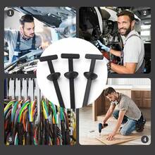 升级版尼龙通用扎带扣，多功能尼龙夹，抗紫外线汽车拉链领带夹，适用于汽车挡泥板、保险杠、后备箱和家庭使用（50 件） - 彩色 - 查看 7