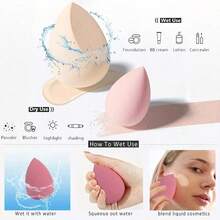 4-teiliges professionelles Make-up Schwamm Set - Foundation mit Box, multifunktionaler Kosmetik Schwamm Puff, Touch-Up & Make-up Blender - kann nass oder trocken verwendet werden - 4 Beutel - einfach zu benutzen ohne Puder - latexfreie Wassertropfen Make-up Eier, günstig, Strumpfstopfer, Make-up, Make-up Tools, günstige Sachen, Geschenke, Geschenke für Frauen, Weihnachtsgeschenke