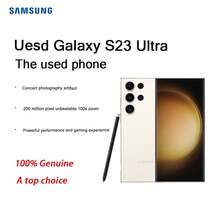 Samsung Samsung Galaxy S23 Ultra 5G usado, pantalla completa 2K de 200 millones de píxeles, fotografía nocturna con Super Vision, fotografía de conciertos, 8 GB + 256 GB