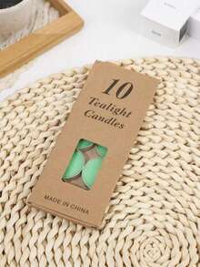 50pcs/10pcs Round Mini Aluminum Shell Butter Tea Wax Theme Holiday Decoration Proposal Candle Decoration, Hotel Tea Brewing Insulation Small Candle Multi-Color Round Tea Candle, Romantic Handmade Candle, Wedding Party Home Decoration Gift