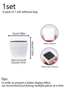 6pcs Artificial Plastic Succulent Plants DIY Decor, Suitable For Home, Hotel, Yard, Garden And Other Occasions, Green Plant DIY Succulent Decoration - Multicolor - View 8