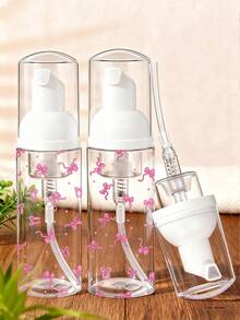 Bình đựng xà phòng tạo bọt trang trí nơ, bình mini tạo bọt dùng khi đi du lịch, đựng xà phòng lỏng, dầu gội, nước rửa mi, nước rửa tay - Bình nhựa trong suốt có thể tái sử dụng, thích hợp để vệ sinh phòng khách, phòng ngủ, phòng tắm, trang trí nhà cửa, đồ dùng du lịch, quà tặng đám cưới, tiệc tùng, sinh nhật, quà tặng cho bố mẹ, bạn bè, năm mới, phụ kiện, quà tặng thú vị. - Nhiều màu - Xem 2