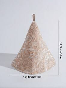 1pc Shiny Teapot Cozy, Dessert Tray Cover, Fabric Lid - Multicolor - View 7