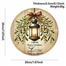 1pc Christmas Gift For Cat Lovers, Comfortable Sleeping Cat Wooden Welcome Sign, 20cm Round Festive Hanging Decoration On The Front Door Wall, Festive Home Home Decoration, Great Gift For Friends