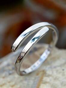 1入組優雅S925純銀戒指，女士婚禮珠寶首飾 - 1# - 查看 8