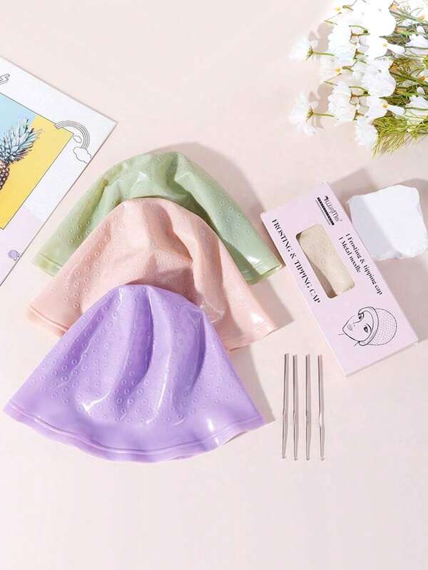 Gorro de silicona para extensiones de cabello, adecuado para cortes de cabello y DIY, diseño suave y cómodo, opción perfecta para cortes de cabello y protección del cabello, accesorios para peinado, accesorios de moda para el cabello, artículos esenciales de viaje, peinado, peluquería, cabello, viaje, productos para el cabello, herramientas para el cabello, cosas para el cabello, barbero, accesorios de barbería, barbería, equipos de peluquería