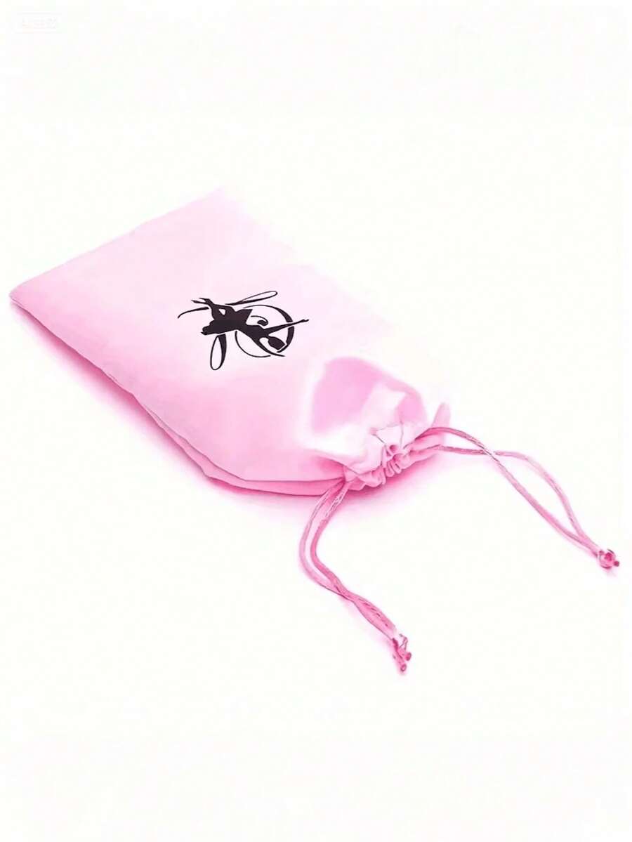 1pc Pink Satin Ballet Shoe Bag With Drawstring Closure - Lightweight & Compact Dance Shoe Storage Bag, Easy To Clean, Perfect For Backpack Or Handbag, Home Storage