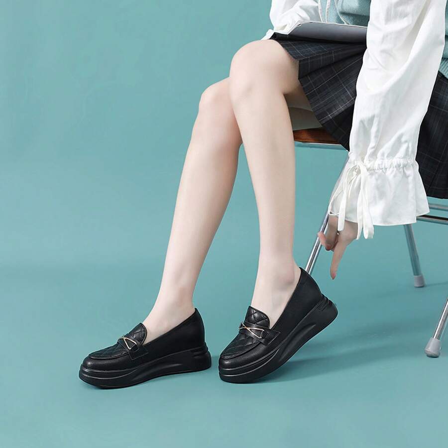 Women Loafers Shoes - màu đen - Xem 1