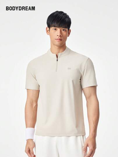 [Cold Air Series] BODYDREAM Outdoor Cooling Sunscreen Sports Fitness Shirt, Men Tennis Short Sleeve T-Shirt