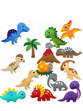 1 件套 DIY 儿童早教缝纫套装，宠物缝纫毡，恐龙动物