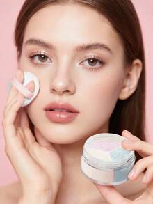 CATKIN 3-Color Lotus Powder, Pengontrol Minyak Tahan Lama, Hasil Akhir Pearl & Matte, Efek Riasan Alami, Dengan Puff Bedak, C02 Matte - C02 Matte - View 11