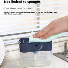 Suport pentru perie de curățare pentru dozator automat de săpun, burete de bucătărie și suport pentru spălat rufe, materiale fără mercur, instalare fixă, dozator manual de loțiune, burete de spălat vase, lână de oțel, lavetă de vase, curățare bucătărie, perie de vase, perie pentru oale, radieră magică, bucătărie de uz casnic, ustensile de bucătărie, baie, depozitare baie, ustensile baie