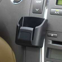 Organizador de llaves de coche de material de PVC con ranura para control remoto - Estante de almacenamiento negro duradero para organizar llaves de coche, tarjetas y accesorios - Se ajusta al tablero y la consola central, soporte para control remoto | Organizador de llaves moderno | Estante de almacenamiento de plástico resistente - Negro - Ver 4