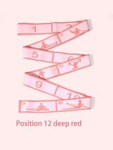 1pc Multi-Functional Yoga & Pilates Resistance Band, Portable Flexibility & Strength Training Tool Suitable For Beginners, Home Workout, Dance And Travel, Durable Polyester Material, Yoga Exercise, Adjustable Stretch Strap, Elastic Yoga Stretch Band, Physical Therapy Elastic Band, Stretch Dance Elastic Band