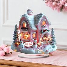 1/3/10 chiếc Vòng đu quay Giáng sinh Nhà tuyết Bàn ăn Trung tâm vui nhộn Đa chức năng 2D Acrylic Mảng bám Trang trí Nhà Ký túc xá Văn phòng Mùa đông Giáng sinh - Nhiều màu - Xem 4