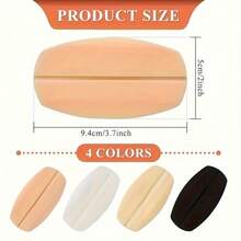 2 قطعة/مجموعة وسادات كتف غير مرئية، وسادات ضغط سيليكون ناعمة لحمالة الصدر، وسادات مضادة لشريط الصدر، إكسسوارات ملابس داخلية للنساء - متعدد الألوان - مشاهدة 2