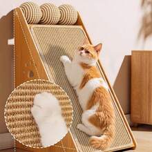 1pc Durable Sisal Rope Cat Scratch Pad Replacement Cover - Mess-Free Sofa Protection Design, Invisible Adhesive, Multi-Layer Exercise & Relaxation, Sturdy Sisal Rope Material (Reusable) - Perfect Pet Gift. - Multicolor - View 12