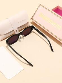 1pc TR Frame TAC Lens Oval Luxury Elegant Sophisticated High-Quality Brand Design Women's Fashion Fashion Glasses, Suitable For Driving, Shopping, Outdoor Activities, Summer Tropical Beach Vacation Accessories, Ideal Gift Choice