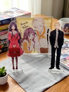 Regalos para fiestas de festivales - Productos de anime, Kaoru Hana Wa Rin To Saku - Placa vertical acrílica decorativa, Decoración vertical de escritorio acrílica, Exhibición de personajes de acción, Decoración de escritorio y hogar, Coleccionables, Regalo perfecto para amigos, Se puede usar como decoración para salas de estar, salas de estudio, escritorios, oficinas, autos, dormitorios, tiendas, etc. Muy adecuado para exhibir