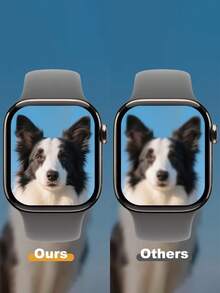 2sheets Screen Protector Compatible With Apple Watch Gift For Birthday, Family, Friends Watch Screen Protector, Watch Cover, Watch Accessories Waterproof Shockproof Anti-Fall Anti-Fall Scratch Resistant Anti-Fingerprint Full Cover