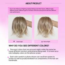 Bendable Metals Messy Bun Hair Piece Wavy Curly Fake Hairpieces Claw Clip Short Ponytail Hair Extensions - Nhiều màu - Xem 11