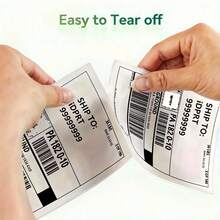 350-Piece Shipping Labels, Express Labels, 4-Inch X 6-Inch Thermal Labels, Shipping And Packaging Labels, Perforated White Mailing Labels, Commercial Grade, Permanent Adhesive, Compatible With Most Thermal Printers. - Multicolor - View 5