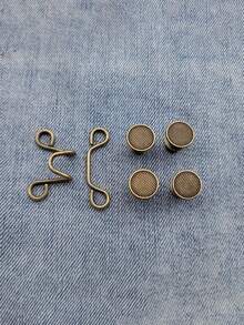 8件装裤腰收紧器，可调节牛仔裤腰收紧器，女士时尚金属纽扣别针，可调节腰带扣，无需缝纫可拆卸，隐形腰带，裤腰收紧器，持久耐用的快速腰带调节器，无缝即时贴合提升器，时尚腰部调节 | 简约设计 | 耐用连接器，牛仔裤腰部调节器 - 彩色 - 查看 11