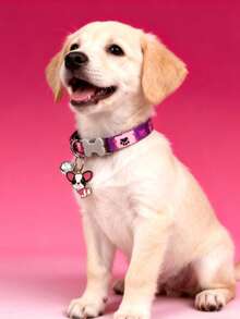 1pc Cartoon Print Adjustable Pet Collar, Cute Dog Pendant Necklace, Cat Collar, Dog Collar, Bone-Shaped Buckle, Pet Accessories - Multicolor - View 17