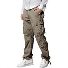 Pantalones cargo para hombre - 3358 Caqui oscuro - Ver 2