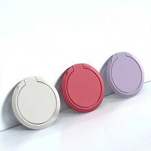 1pc 360 Rotating Finger Ring Phone Holder Mount Back Sticker Magnetic Wireless Charger Friendly