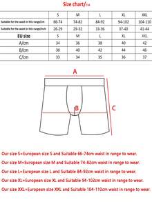 10pieces Mid-Long Boxer Shorts Men Underwear Male Underpants For Men Comfortable Homme Boxer Shorts Slips Briefs Panties - màu đen - Xem 2