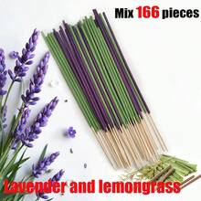 Set mixto de varitas de incienso de lavanda y hierba limón, que ofrece una fragancia única, ideal para mujeres, adecuado para estudio de yoga, sala de té, SPA, regalos navideños y de Halloween
