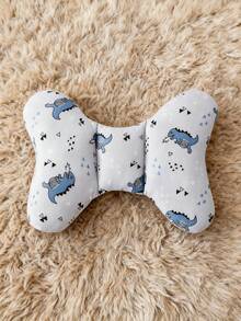 1pc Baby Pillow, Cartoon Animal Dinosaur Rabbit Pattern And Leaf Plant Print | Bone-Shaped Baby Pillow, Suitable For 0-3 Months Infants - Multicolor - View 5