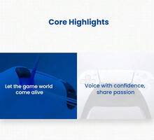 PlayStation PS5-Gamecontroller DualSense Wireless-Controller Hochpräzise Reaktionsleistung Adaptive Trigger-Anpassung Details zur taktilen Rückmeldung Drahtlose Verbindung mit geringer Latenz - Reines Indigo - Übersicht 10