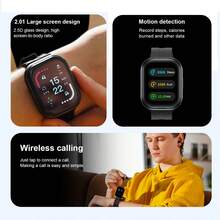 Die Smartwatch beinhaltet Bluetooth-Kopfhörer, unterstützt Bluetooth-Anrufe, Vollbildschirm, Schütteln zum Fotografieren, mehrere Sportmodi, Wetter, Kalorienrechner, Schrittzähler, Timer