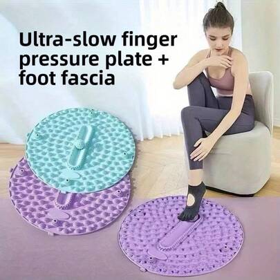 1 Portable Foot Massage Pad - With Fascia Ball - Multifunctional Circular Finger Pressure Plate To Relieve Fatigue Anytime, Anywhere - Step On Your Health.