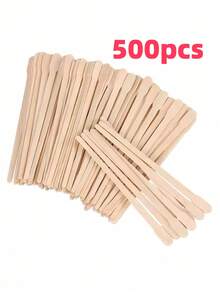 木质脱毛蜡棒，适用于眉毛、唇毛、鼻毛去除，一次性蜡棒，脱毛蜡棒，美发沙龙美容旅行必备品