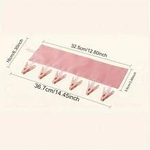 1pc Portable Folding Clothes Hanger With 6 Clips - Space Saving Drying Rack For Socks, Underwear And Delicates, Durable Plastic Travel-Friendly Design, Compact Storage For Home And Travel, Clothes Clips, Foldable Travel Clothes Hanger/Drying Rack, Travel Laundry - Multicolor - View 6