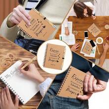 150 Pcs 50 Set Christian Gifts BulkSpiral Notebook With Bible Ballpoint Pen And Christian Bookmark Women Prayer Journal Inspirational Bible Study Journal For Church Members And Visitors - 50p - Xem 8