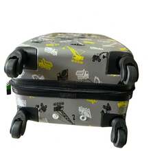 Maleta de niños,con Figura de elefante ,leon y cebra,con 18 pulgadas,para viaje de 4 ruedas ,usar facil - Camel - Ver 3