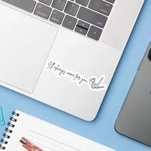 1PC Always Come For You Dramione Quote Sticker, Manacled Fanfiction Decal, Bookish Sticker, Book Lover Gift, Aesthetic Vinyl Sticker For Laptop, Water Bottle, E-Reader, And Journal, Perfect Accessory For Fans And A Great Way To Show Your Love For The Fanfic World - Multicolor - View 5